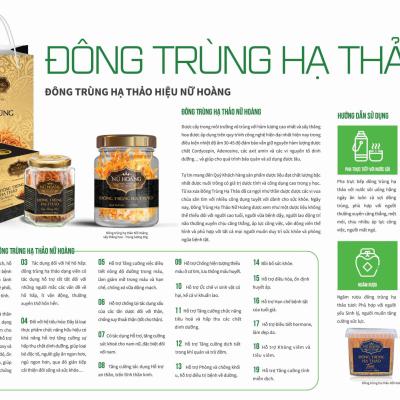 ĐÔNG TRÙNG HẠ THẢO NỮ HOÀNG SẤY THĂNG HOA (Loại Thượng Hạng) - Hộp 15gram
